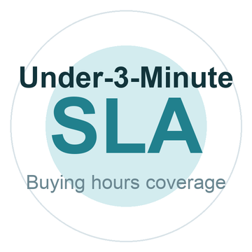 Under-3-Minute SLA badge